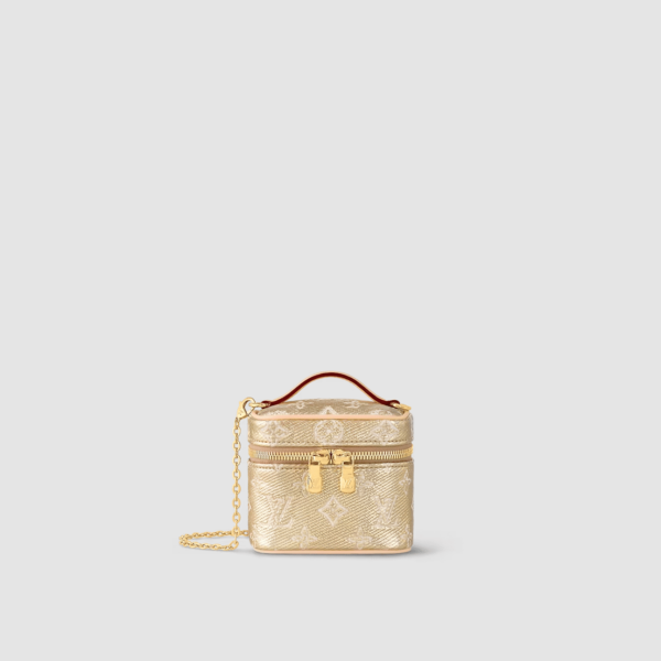 1:1 Replica Louis Vuitton LV Micro Vanity Bag Gold/ Sliver Unique Bag For Women M22920 M82467 - 11cm/ 4.3in