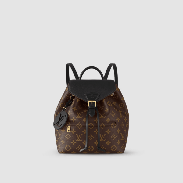 1:1 Replica Louis Vuitton LV Montsouris PM Brown And Black Essential Backpack For Women M45515 - 13 in/ 33cm