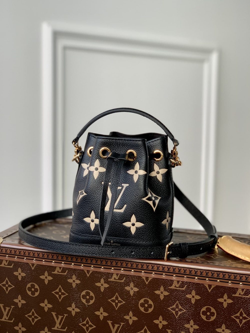 1:1 Replica Louis Vuitton LV Nano Noé Black/Grey Essential Bag For Women M46291 - 6.3in/ 16cm - Image 11