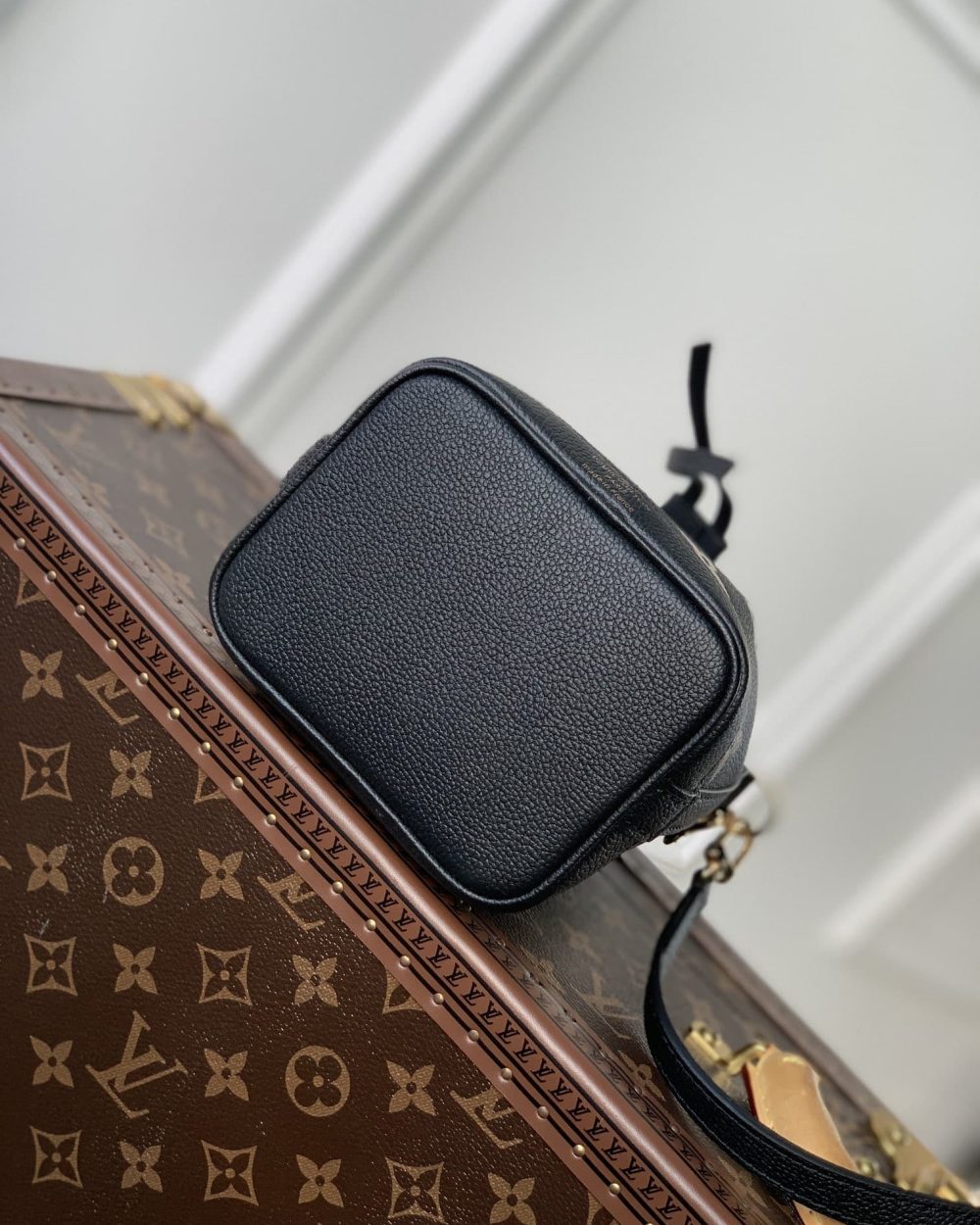 1:1 Replica Louis Vuitton LV Nano Noé Black/Grey Essential Bag For Women M46291 - 6.3in/ 16cm