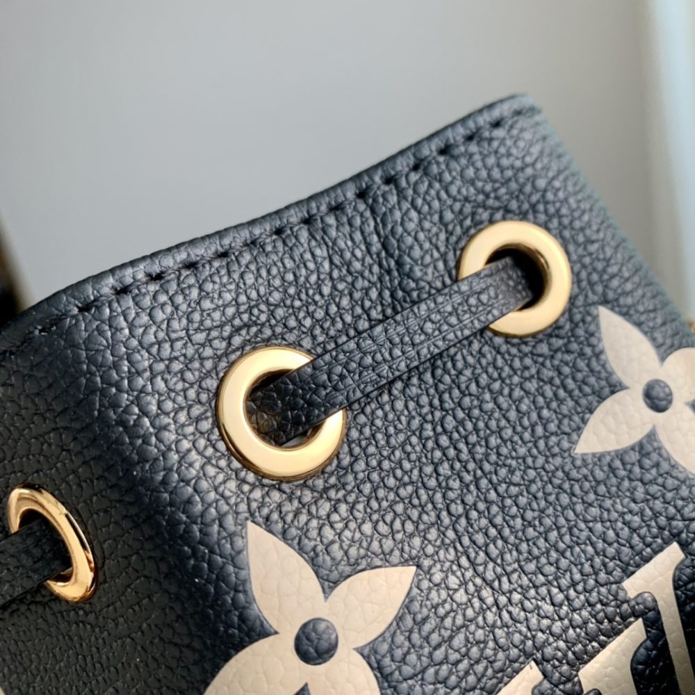 1:1 Replica Louis Vuitton LV Nano Noé Black/Grey Essential Bag For Women M46291 - 6.3in/ 16cm - Image 15