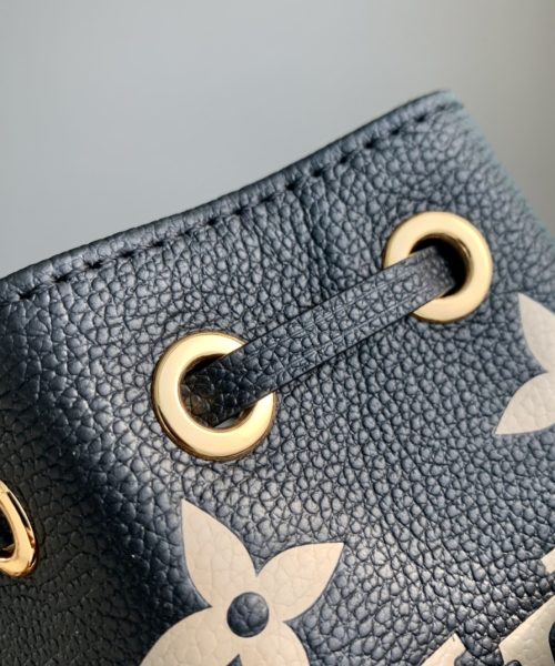 1:1 Replica Louis Vuitton LV Nano Noé Black/Grey Essential Bag For Women M46291 - 6.3in/ 16cm
