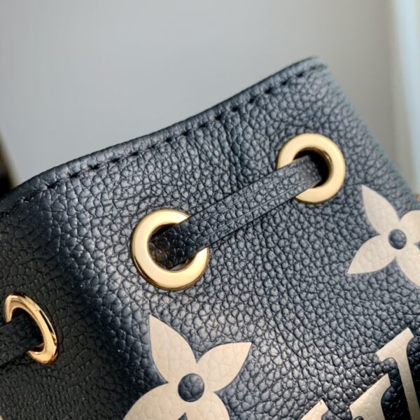 1:1 Replica Louis Vuitton LV Nano Noé Black/Grey Essential Bag For Women M46291 - 6.3in/ 16cm