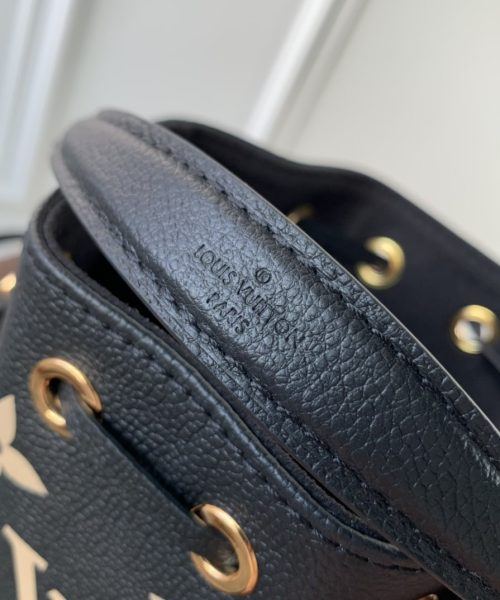 1:1 Replica Louis Vuitton LV Nano Noé Black/Grey Essential Bag For Women M46291 - 6.3in/ 16cm