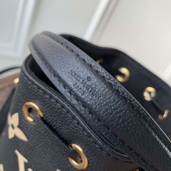 1:1 Replica Louis Vuitton LV Nano Noé Black/Grey Essential Bag For Women M46291 - 6.3in/ 16cm