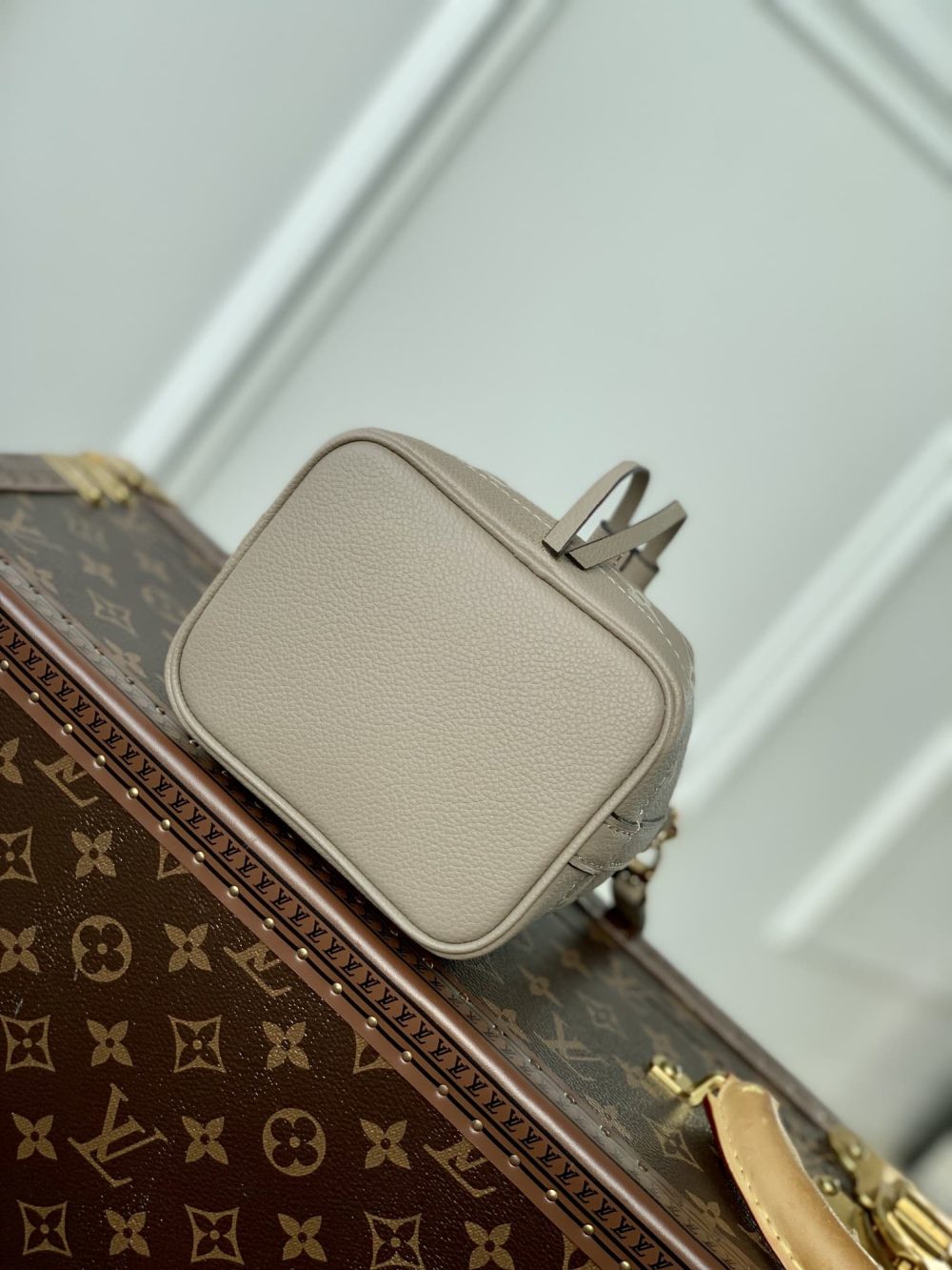 1:1 Replica Louis Vuitton LV Nano Noé Black/Grey Essential Bag For Women M46291 - 6.3in/ 16cm - Image 5
