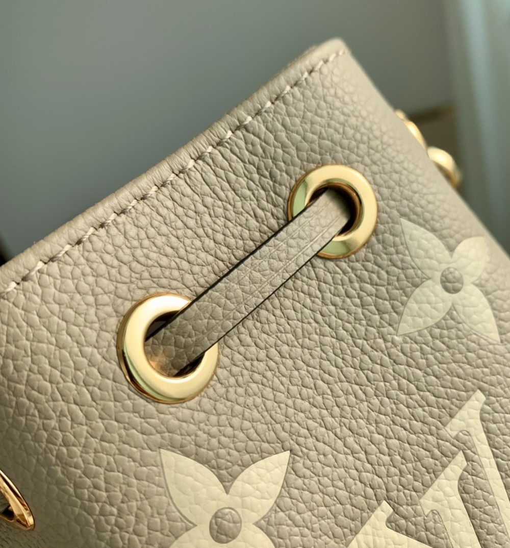 1:1 Replica Louis Vuitton LV Nano Noé Black/Grey Essential Bag For Women M46291 - 6.3in/ 16cm