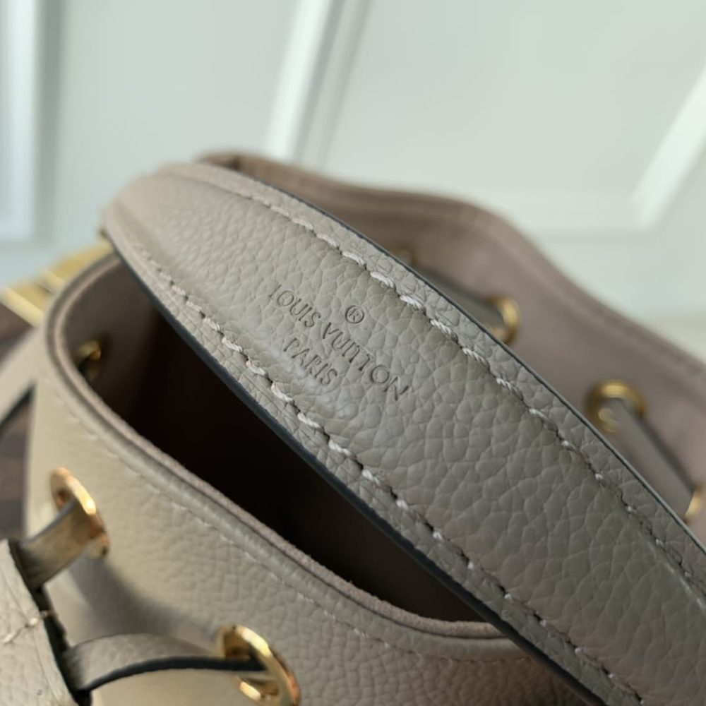 1:1 Replica Louis Vuitton LV Nano Noé Black/Grey Essential Bag For Women M46291 - 6.3in/ 16cm - Image 10