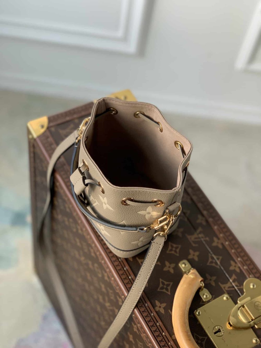 1:1 Replica Louis Vuitton LV Nano Noé Black/Grey Essential Bag For Women M46291 - 6.3in/ 16cm - Image 6