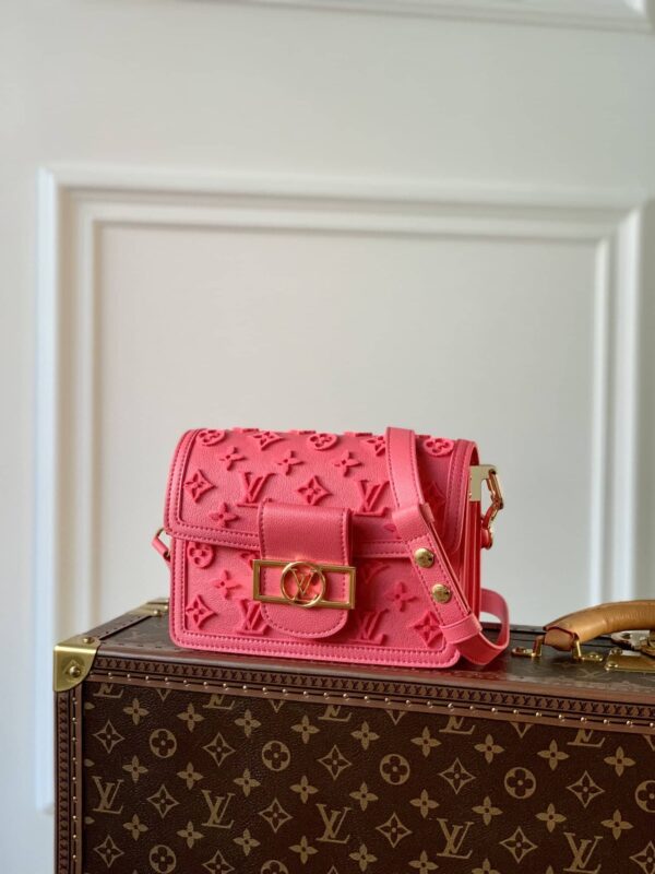 1:1 Replica Louis Vuitton LV Mini Dauphine Pink Luxury Bag For Women M20747 -‎ 7.9in/ 20cm