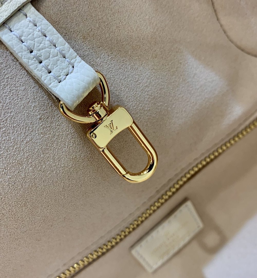 1:1 Replica Louis Vuitton LV Neverfull MM Monogram Empreinte Leather Creme Luxury Bag For Women M21579 - 31cm/ 12.2in