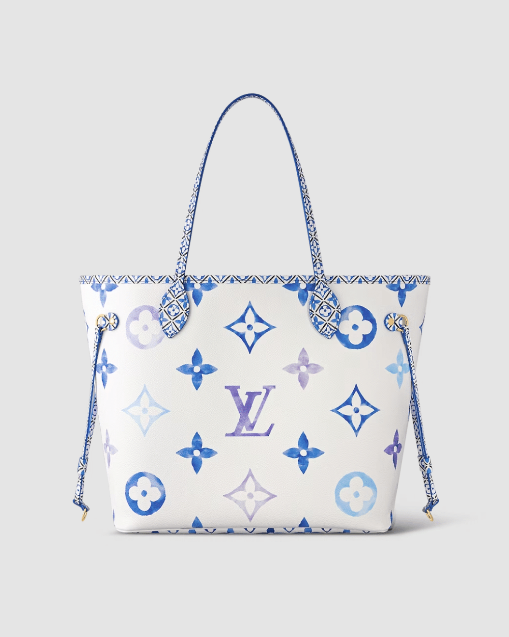 1:1 Replica Louis Vuitton LV Neverfull MM Other Monogram Canvas Blue Luxury Bag For Women M22979 - 12.2in/ 31cm
