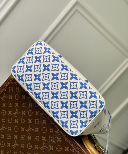 1:1 Replica Louis Vuitton LV Neverfull MM Other Monogram Canvas Blue Luxury Bag For Women M22979 - 12.2in/ 31cm