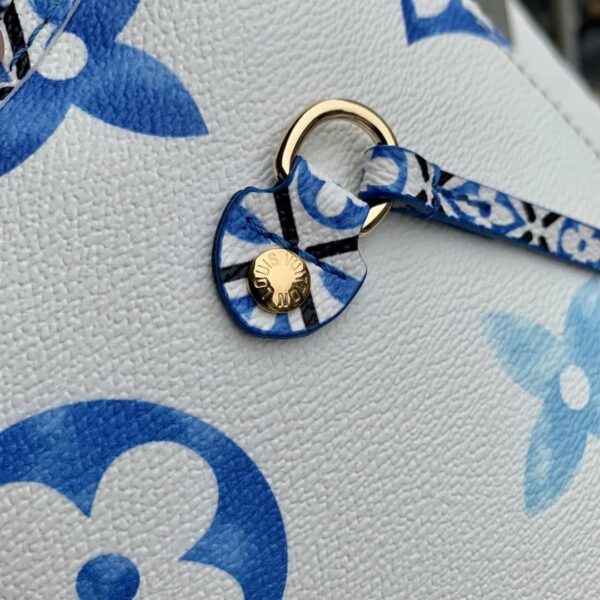 1:1 Replica Louis Vuitton LV Neverfull MM Other Monogram Canvas Blue Luxury Bag For Women M22979 - 12.2in/ 31cm