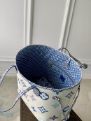 1:1 Replica Louis Vuitton LV Neverfull MM Other Monogram Canvas Blue Luxury Bag For Women M22979 - 12.2in/ 31cm
