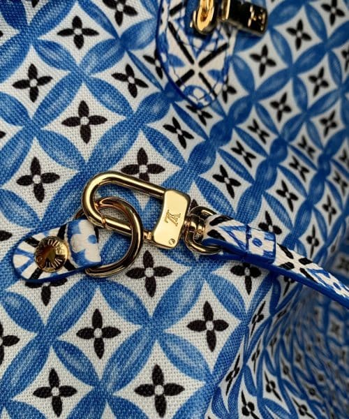 1:1 Replica Louis Vuitton LV Neverfull MM Other Monogram Canvas Blue Luxury Bag For Women M22979 - 12.2in/ 31cm