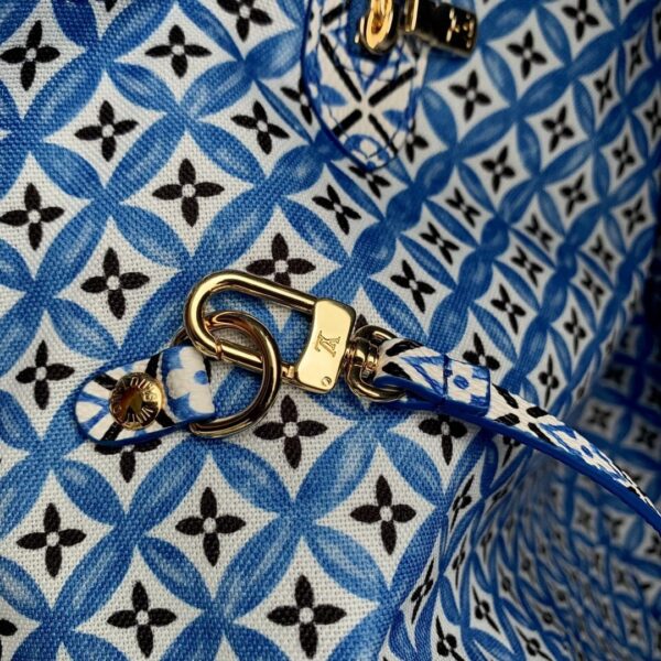 1:1 Replica Louis Vuitton LV Neverfull MM Other Monogram Canvas Blue Luxury Bag For Women M22979 - 12.2in/ 31cm