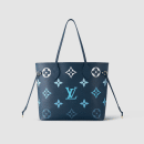 1:1 Replica Louis Vuitton LV Neverfull MM Monogram Empreinte Gradient Blue Luxury Women Bag M46514 - 30.9cm/ 12.2in