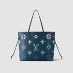 1:1 Replica Louis Vuitton LV Neverfull MM Monogram Empreinte Gradient Blue Luxury Women Bag M46514 - 30.9cm/ 12.2in
