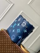 1:1 Replica Louis Vuitton LV Neverfull MM Monogram Empreinte Gradient Blue Luxury Women Bag M46514 - 30.9cm/ 12.2in