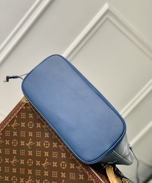 1:1 Replica Louis Vuitton LV Neverfull MM Monogram Empreinte Gradient Blue Luxury Women Bag M46514 - 30.9cm/ 12.2in
