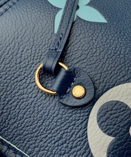 1:1 Replica Louis Vuitton LV Neverfull MM Monogram Empreinte Gradient Blue Luxury Women Bag M46514 - 30.9cm/ 12.2in