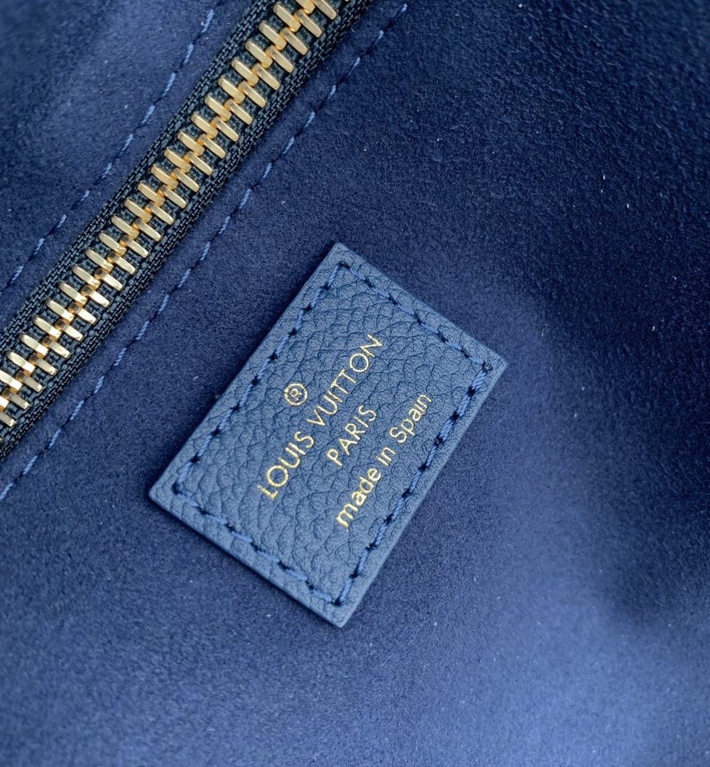1:1 Replica Louis Vuitton LV Neverfull MM Monogram Empreinte Gradient Blue Luxury Women Bag M46514 - 30.9cm/ 12.2in