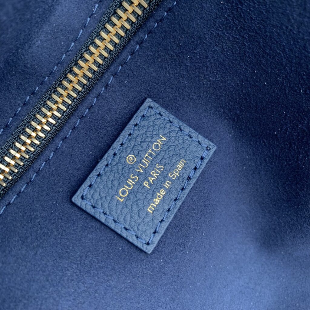 1:1 Replica Louis Vuitton LV Neverfull MM Monogram Empreinte Gradient Blue Luxury Women Bag M46514 - 30.9cm/ 12.2in - Image 8