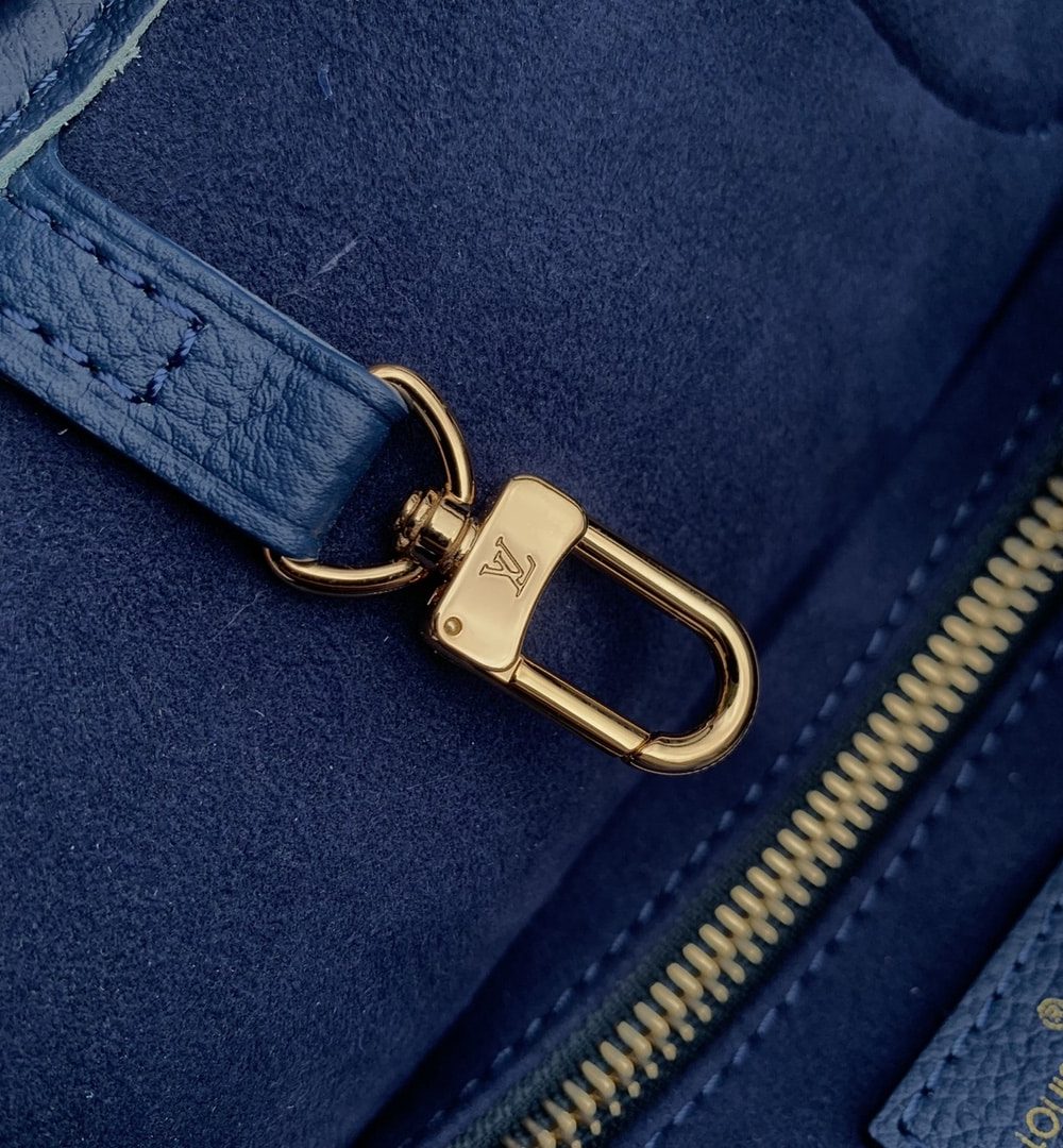 1:1 Replica Louis Vuitton LV Neverfull MM Monogram Empreinte Gradient Blue Luxury Women Bag M46514 - 30.9cm/ 12.2in