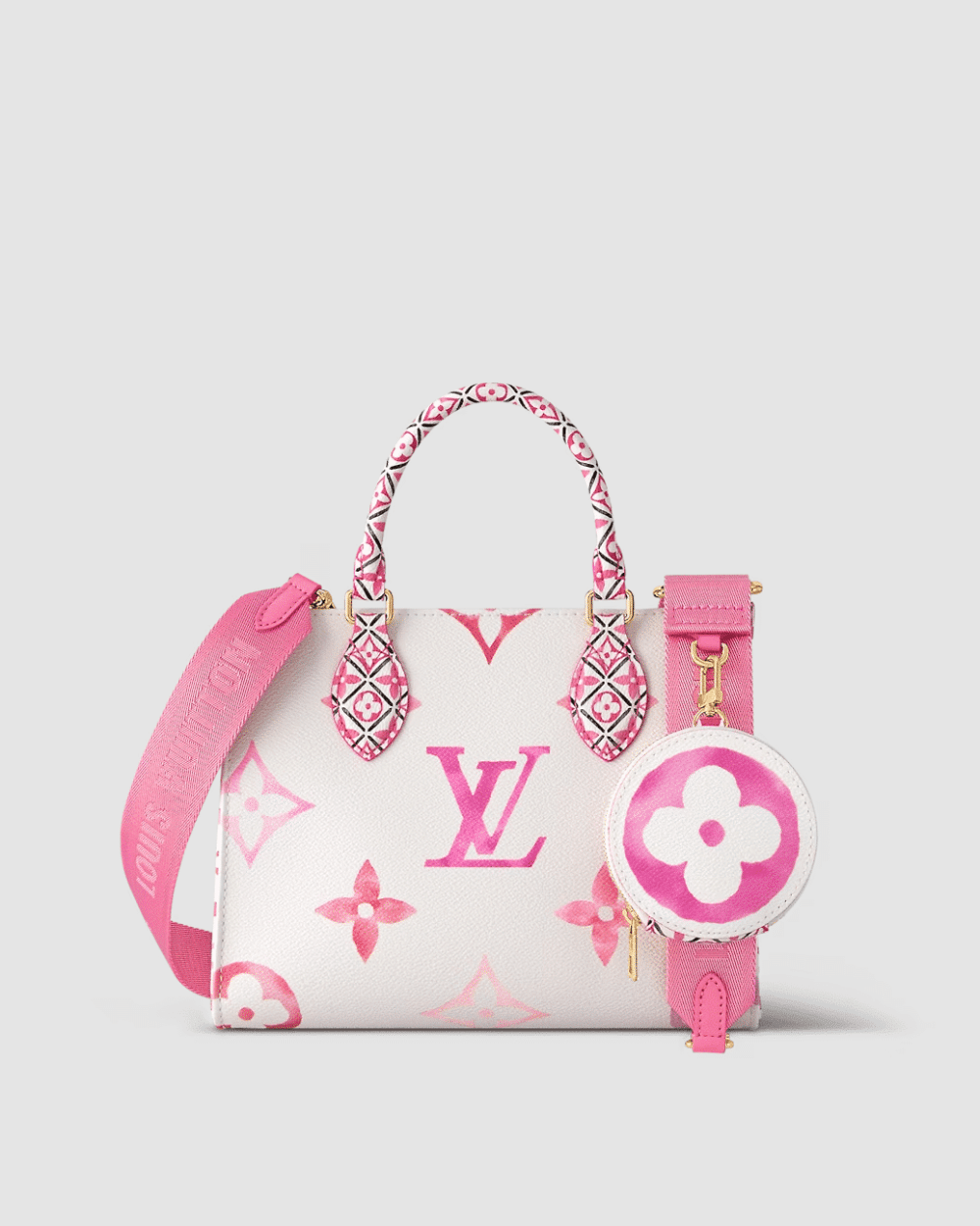1:1 Replica Louis Vuitton LV OnTheGo PM Tote Pink Luxury Bag For Women M22976 - 24.8cm/ 9.8in