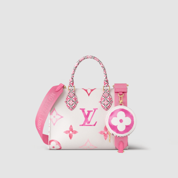 1:1 Replica Louis Vuitton LV OnTheGo PM Tote Pink Luxury Bag For Women M22976 - 24.8cm/ 9.8in