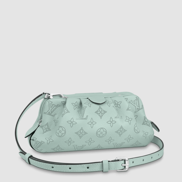 1:1 Replica Louis Vuitton LV Scala Mini Pouch Vert Lagon 9in/ 23cm M80094 Luxury Bag For Women