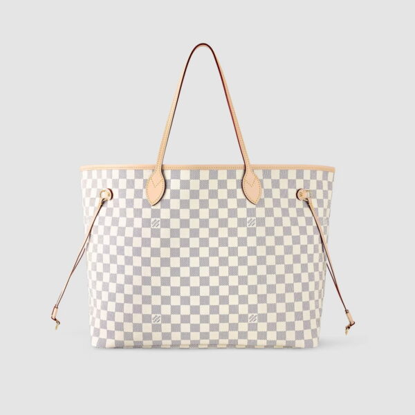 1:1 Replica Louis Vuitton LV Neverfull GM Damier Azur Canvas Luxury Bag For Women N41604 - 15.4in/39cm