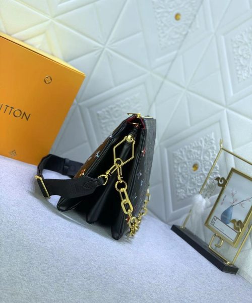 1:1 Replica Louis Vuitton LV Coussin MM Puffy Black Luxury Bag For Women M21204 - 13.4in/34cm