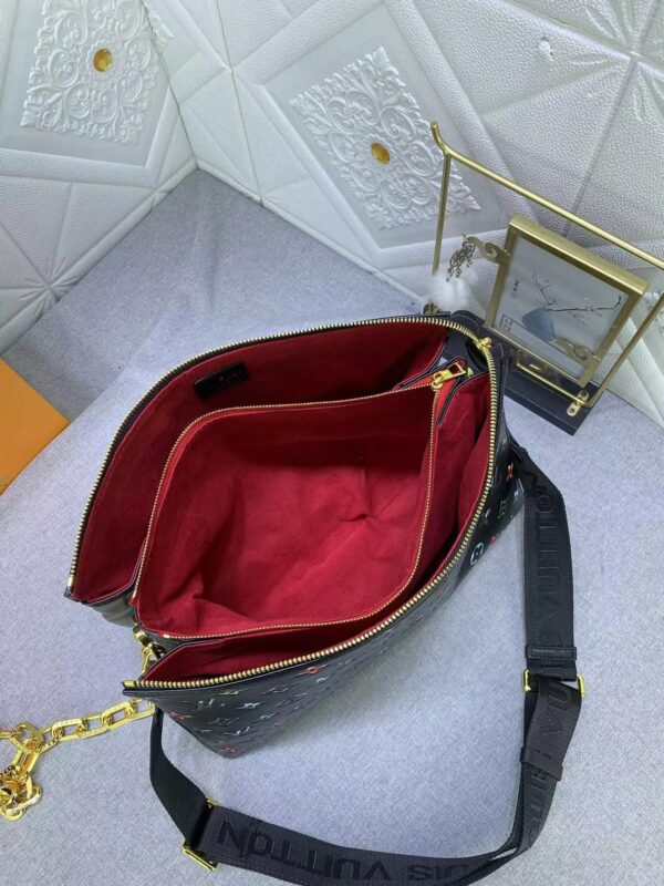 1:1 Replica Louis Vuitton LV Coussin MM Puffy Black Luxury Bag For Women M21204 - 13.4in/34cm
