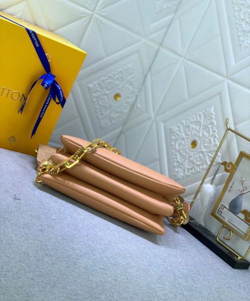 1:1 Replica Louis Vuitton LV Coussin PM Monogram Embossed Puffy Cream Luxury Bag For Women -  10.2in/26cm