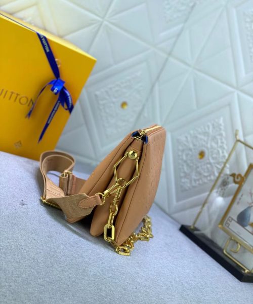 1:1 Replica Louis Vuitton LV Coussin PM Monogram Embossed Puffy Cream Luxury Bag For Women -  10.2in/26cm