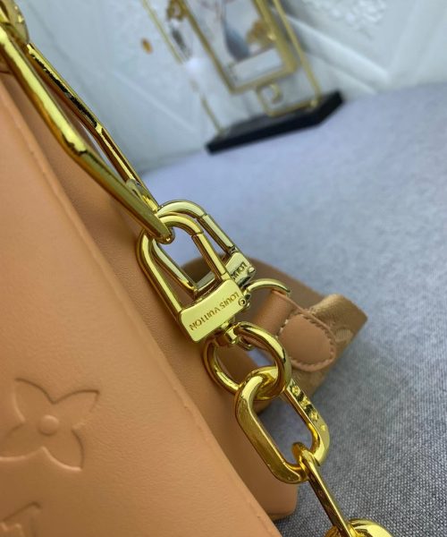 1:1 Replica Louis Vuitton LV Coussin PM Monogram Embossed Puffy Cream Luxury Bag For Women -  10.2in/26cm