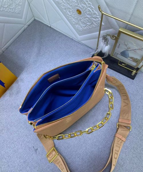 1:1 Replica Louis Vuitton LV Coussin PM Monogram Embossed Puffy Cream Luxury Bag For Women -  10.2in/26cm