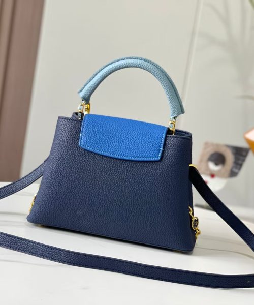 1:1 Replica Louis Vuitton LV Capucines BB Blue Luxury Bag For Women - 10.6in/27cm