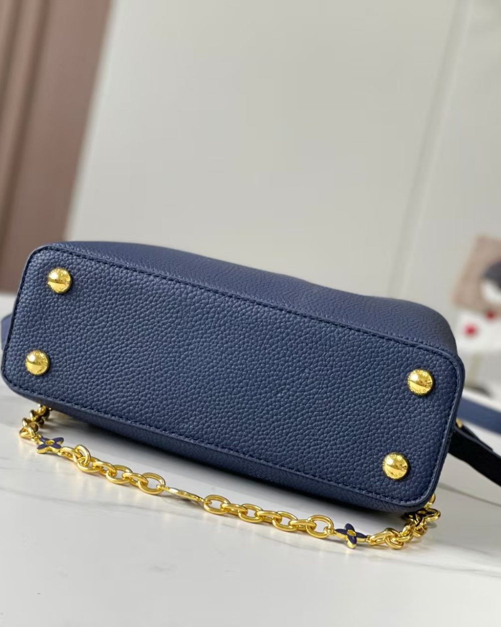 1:1 Replica Louis Vuitton LV Capucines BB Blue Luxury Bag For Women - 10.6in/27cm