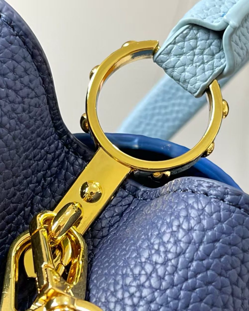1:1 Replica Louis Vuitton LV Capucines BB Blue Luxury Bag For Women - 10.6in/27cm