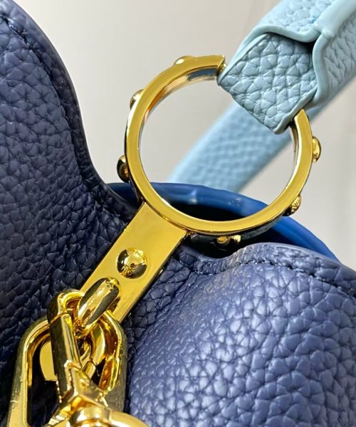1:1 Replica Louis Vuitton LV Capucines BB Blue Luxury Bag For Women - 10.6in/27cm