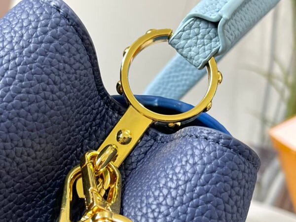 1:1 Replica Louis Vuitton LV Capucines BB Blue Luxury Bag For Women - 10.6in/27cm
