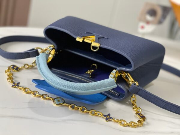 1:1 Replica Louis Vuitton LV Capucines BB Blue Luxury Bag For Women - 10.6in/27cm