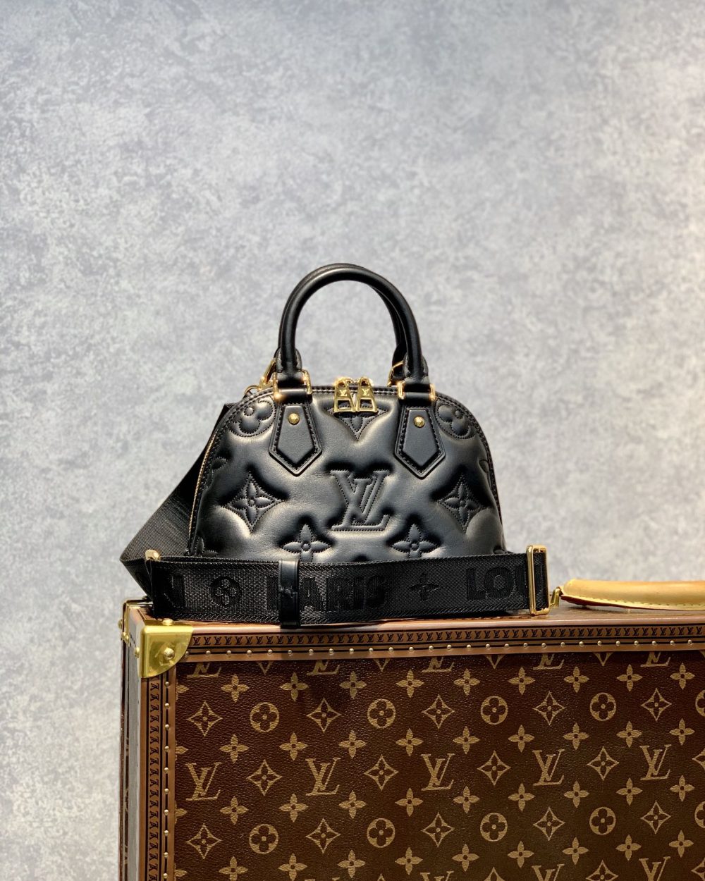 1:1 Replica Louis Vuitton LV Alma BB Bubblegram Leather Exclusive Bag For Women M59793 - 9.6in/ 24.5cm