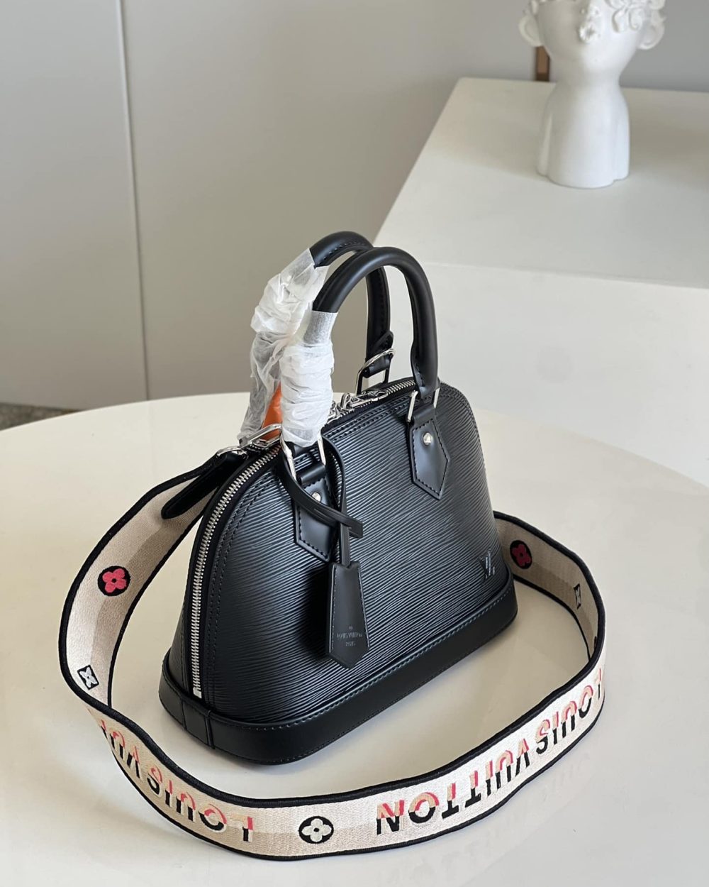 1:1 Replica Louis Vuitton LV Alma BB Epi Leather Black/ Exclusive Bag For Women M59217 - 9.2in/ 23.5cm