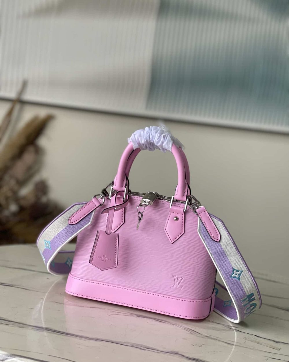 1:1 Replica Louis Vuitton LV Alma BB Epi Leather Black/ Exclusive Bag For Women M59217 - 9.2in/ 23.5cm