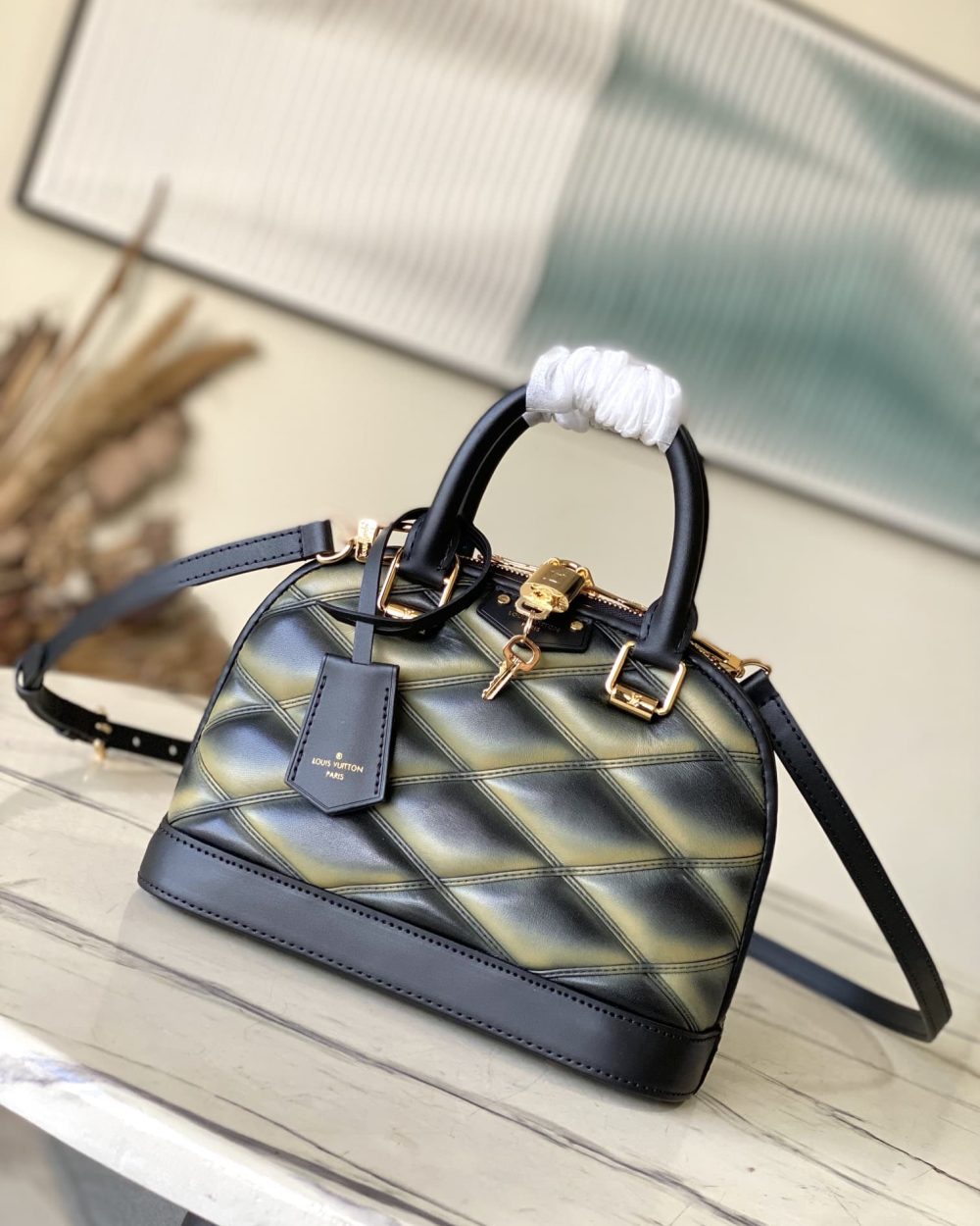 1:1 Replica Louis Vuitton LV Alma BB Malletage Leather Exclusive Bag For Women M23576 - 9.2in/ 23.5cm