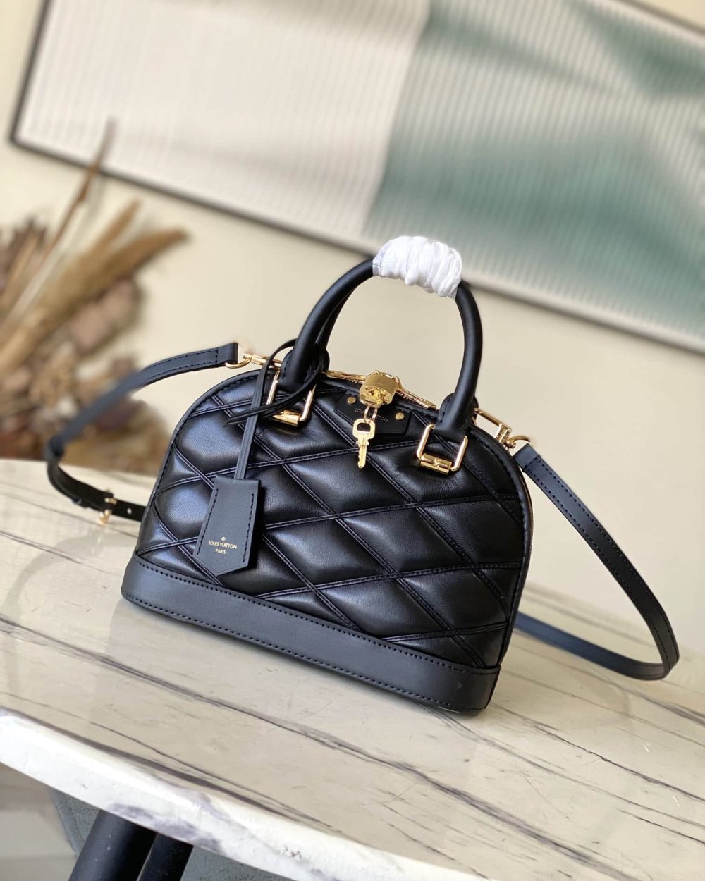 1:1 Replica Louis Vuitton LV Alma BB Malletage Leather Exclusive Bag For Women M23666 - 9.2in/ 23.5cm